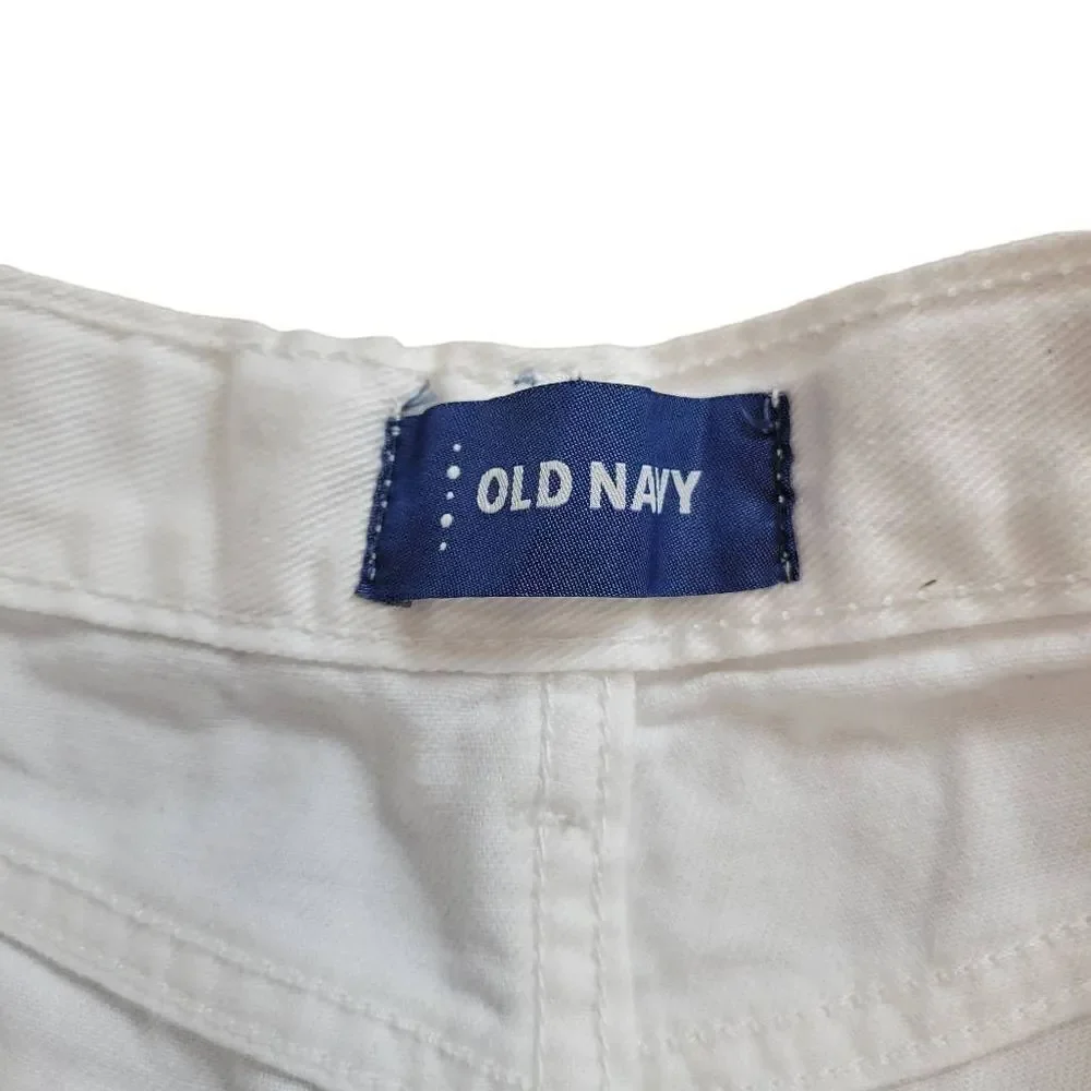 Old Navy white denim shorts 14